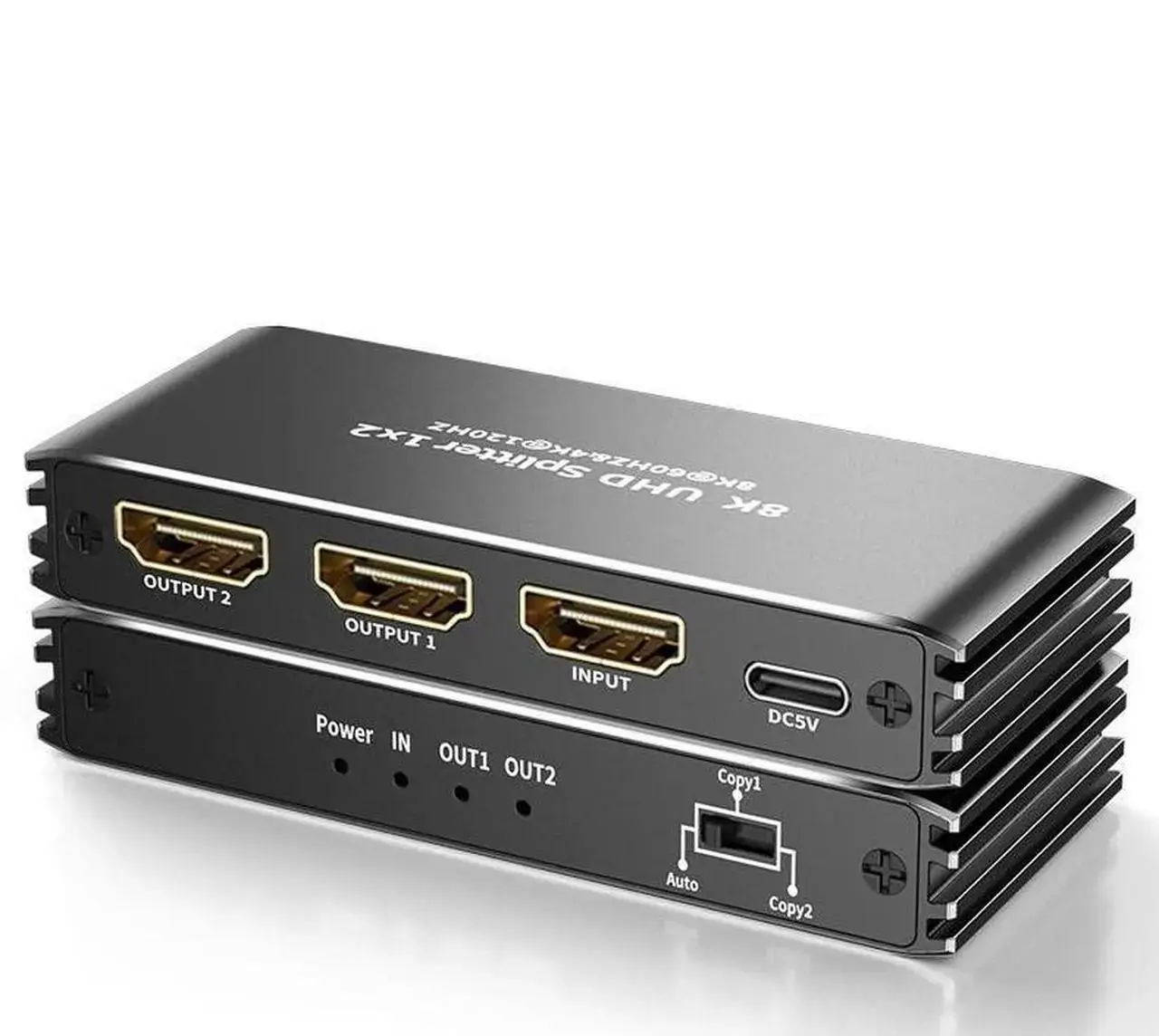 Gigabit Ethernet Splitter 1 to 3, RJ45 LAN Cable Adapter, 1000Mbps for Cat5/5e/6/7/8, 