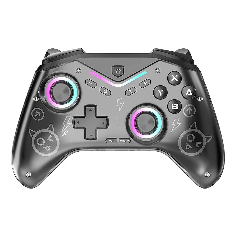 RGB Gaming Controller with Motion Sensing, Macro Editing, Wake-Up Function, for PC/And