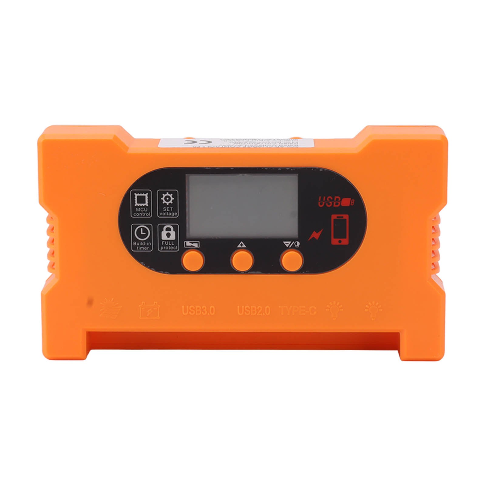 Solar Charge Controller 12V 24V 20A, Dual USB Type C, LCD Display, Fast Charging Batte
