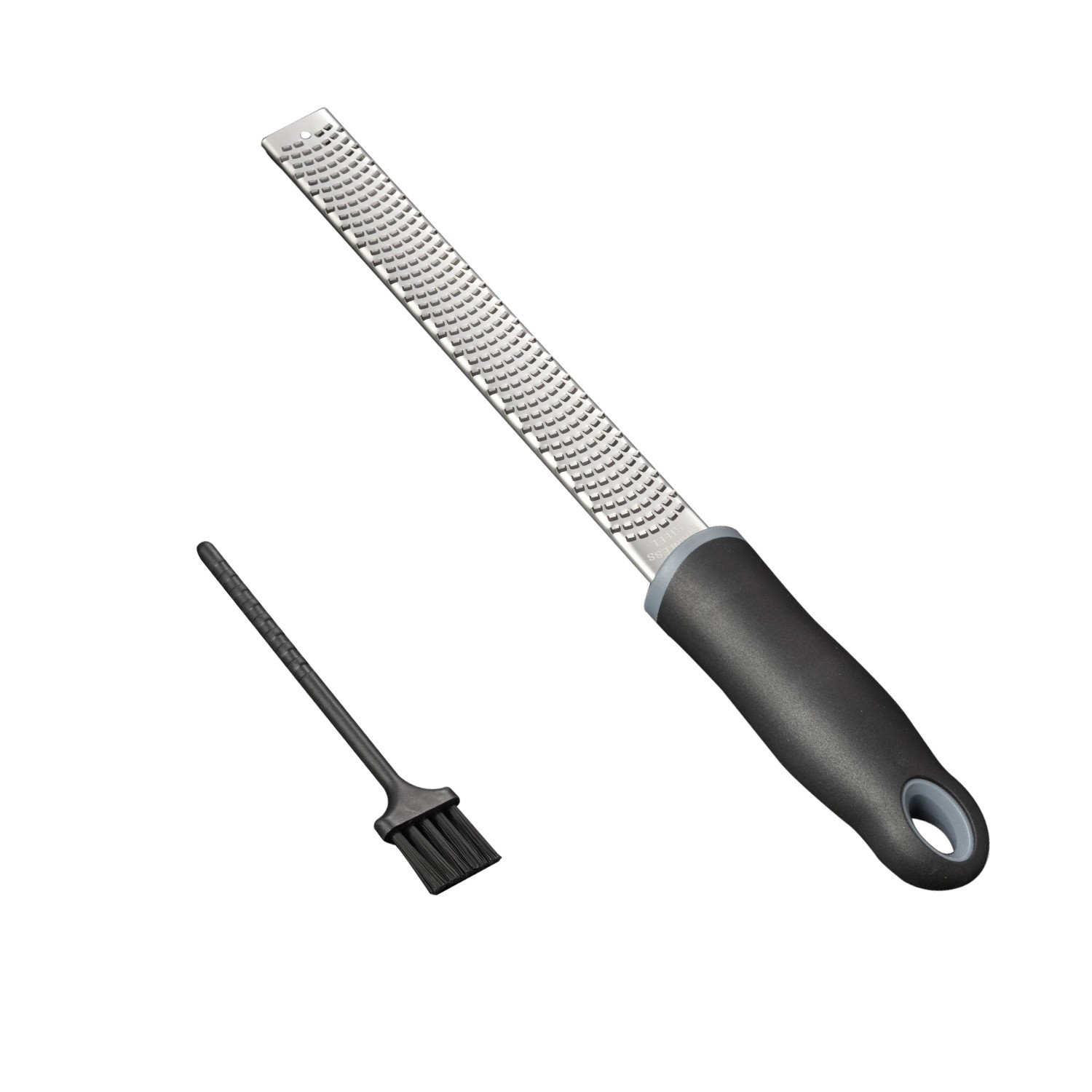 304 Stainless Steel Lemon Planer, Cheese Grater, Chocolate Grater, Black, Kitchen Tool